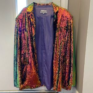 Kate Hewko Lux Sequin Blazer XL